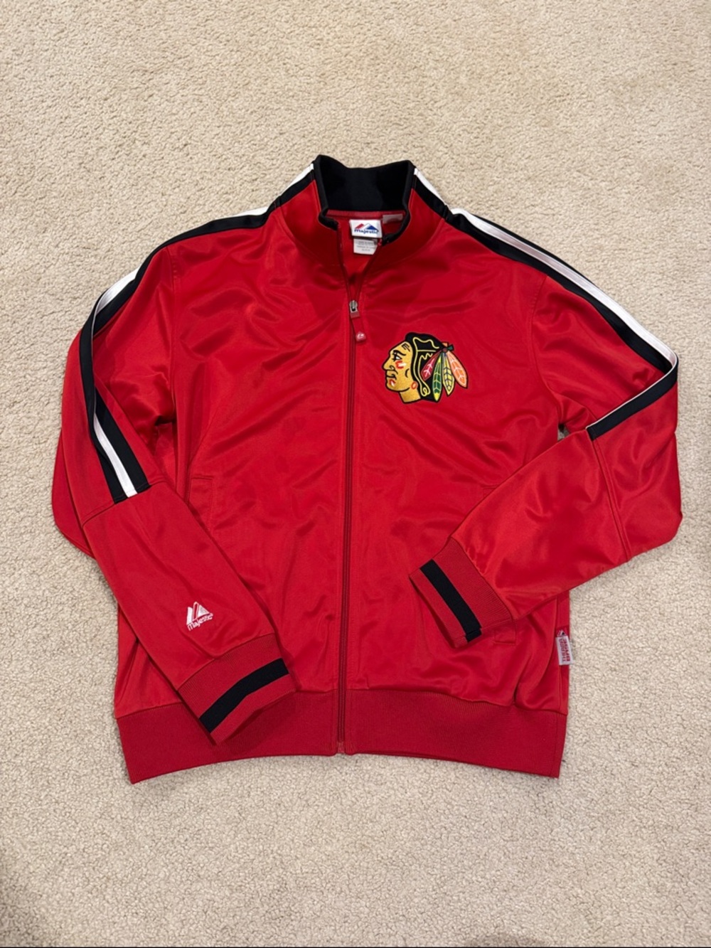 Red Chicago Blackhawks Track Jacket
